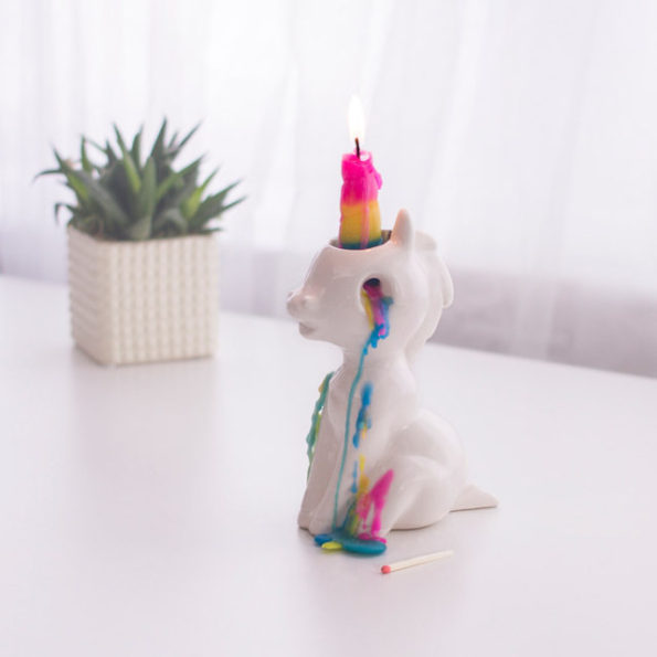 This Crying Unicorn Candle Sheds Wax Tears As It Burns-1